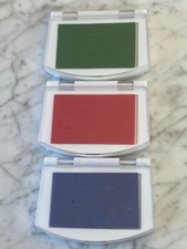 MELISSA  DOUG Ink Pads. Red/Green/Blue. Full Size Pads-2.75  x1.75  . Sealed/NEW.