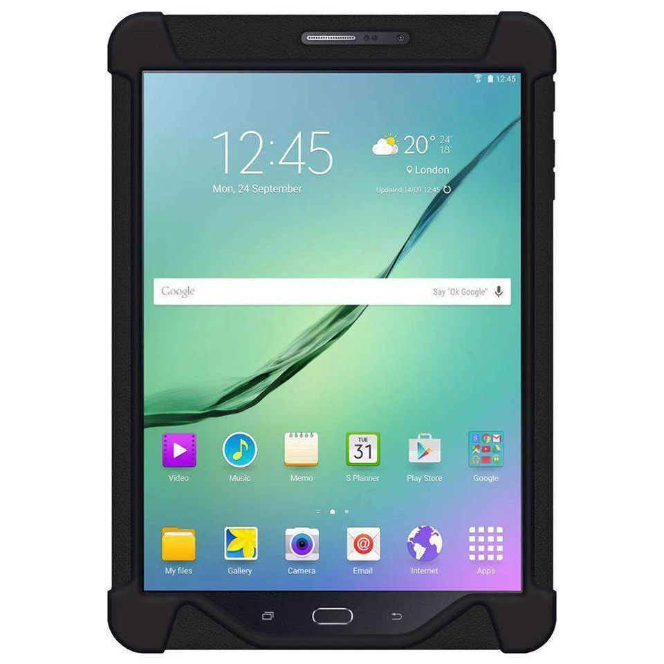 Funda Carcasa Para Samsung Galaxy Tab S2 8.0 Premium Silicona Recubrimiento Jalea - Negra Foto 2 de 4