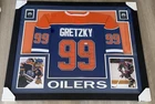 Wayne Gretzky Signed Edmonton Oilers Jersey Framed PSA DNA COA Auto Display NHL