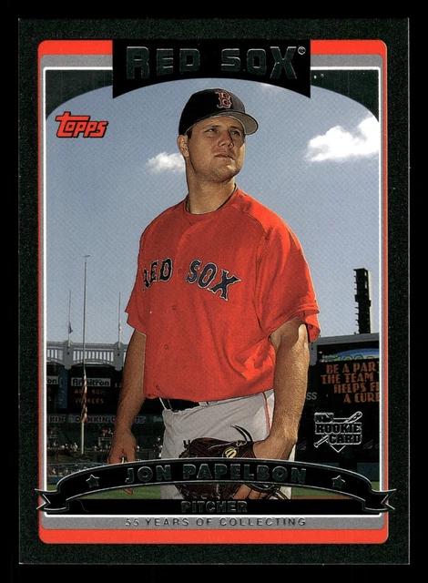 Jonathan Papelbon Rookie Boston Red Sox 2006 Topps Black #355 SN /55