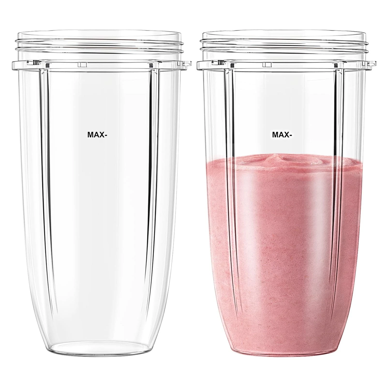 2 Pack 32oz Cups for NutriBullet 600W & 900W High-Speed Blender Systems, Larg...