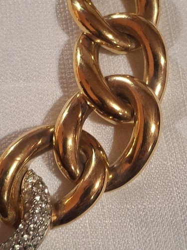 Vintage Givenchy Chunky Choker Necklace Gold Tone 80s Designer Gift, $199.95 - Photo 3