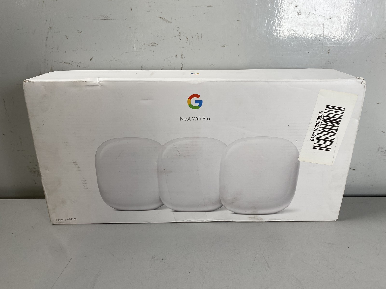 3-Pack Google Nest WiFi Pro - 6E - Reliable Home Wi-Fi System in White