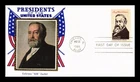 US COVER PRESIDENT BENJAMIN HARRISON AMERIPEX 86 FDC COLORANO SILK CACHET