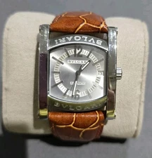 BVLGARI Wristwatch Square Automatic EGW 30 G D 383 Silver Dial. Excellent Condit
