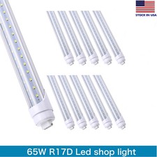 8 Foot Led Shop Light Bulbs,65W R17D Led Tube Light HO Base 8FT T8 Rotatable 8