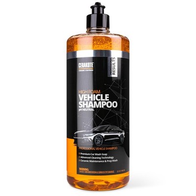 High Foam Vehicle Shampoo (32 oz. Bottle) - pH Neutral Premium Car Wash Soap ...