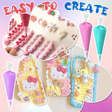 18 Colors Decoden Cream Kit Fake Whipped Cream Glue Clay 100Ml Rainbow Cream DIY