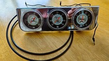 Stewart Warner 2 58 Inch Green Line Gauge Trio As Used By Yenko Chevrolet