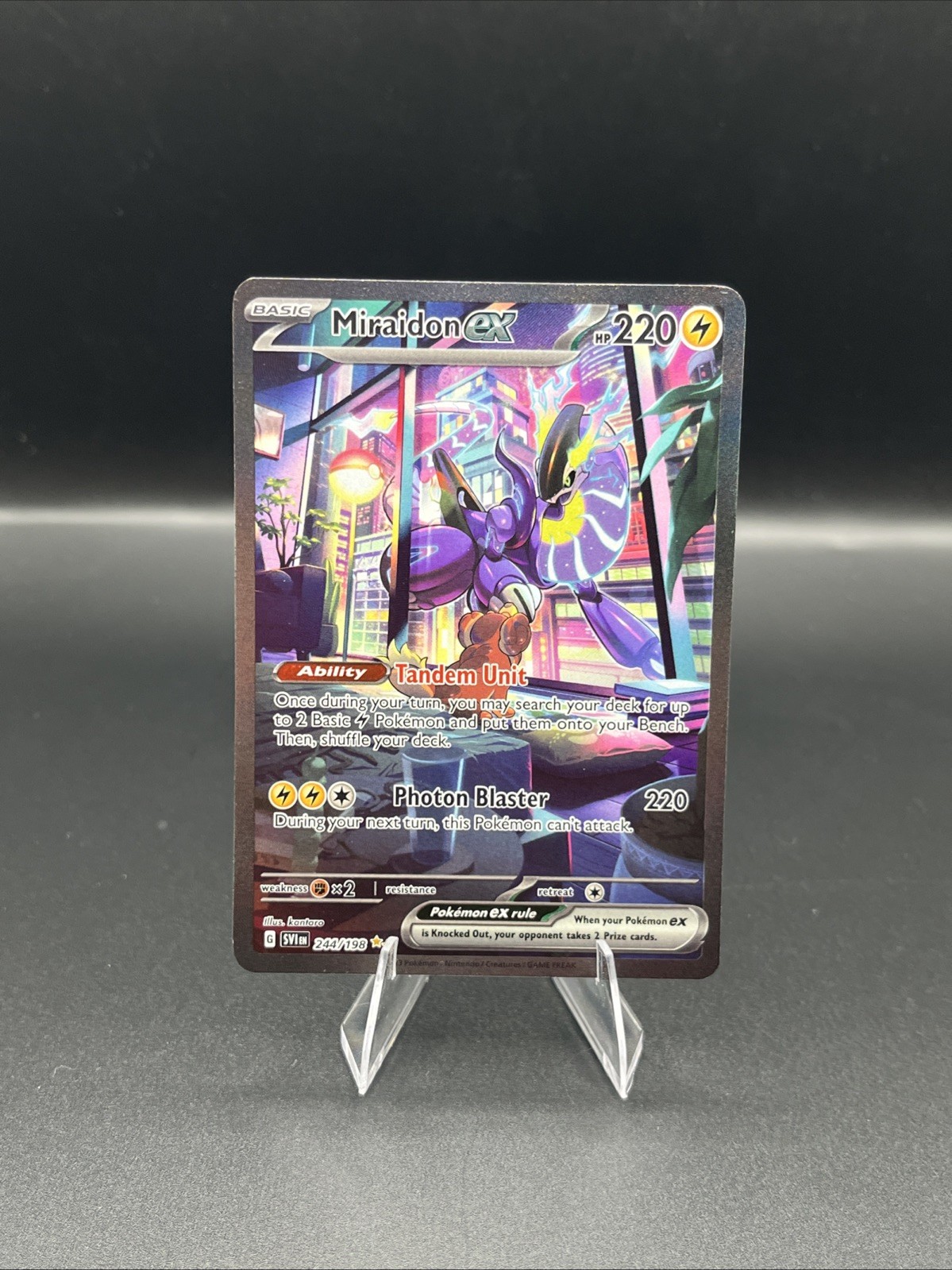 Miraidon ex 244/198 SV01: Scarlet & Violet Base Set Holo
