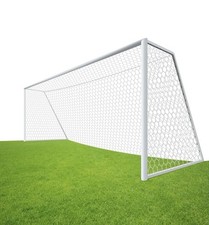24x8ft Soccer Goal Net Heavy Duty White Outdoor Replacement