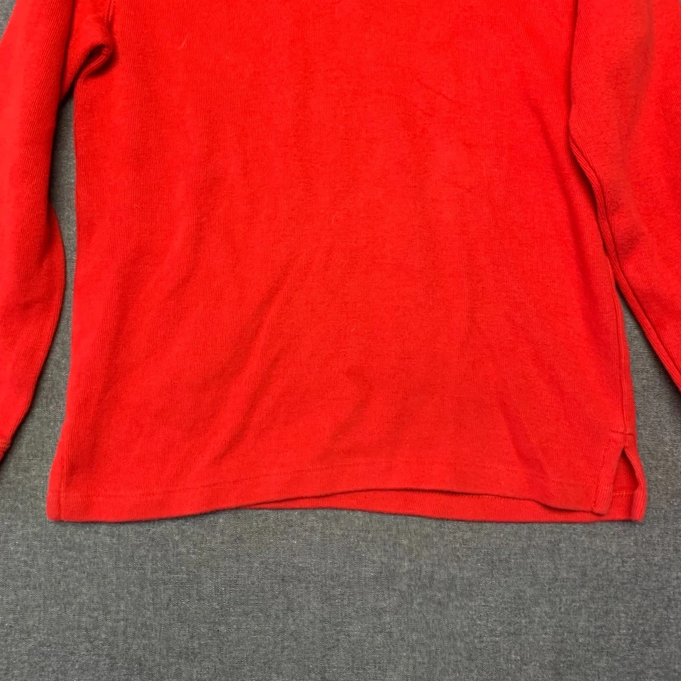 Polo Ralph Lauren Boys Sweater Size L (14-16) Red 1/4 Zip Pullover Cotton Blend - Image 3 of 4