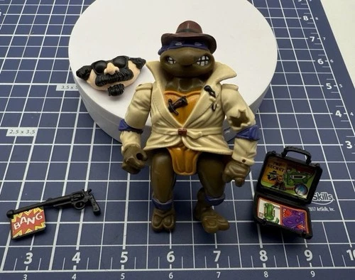Donatello Undercover Turtle Near Complete TMNT 1990 Playmates Vintage Figure