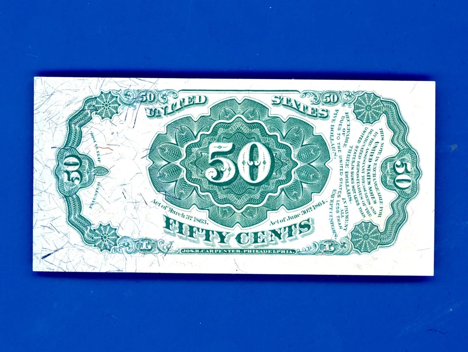 1875 50C Fractional currency Note Fr.1381 CRISP UNC - Image 2 of 2