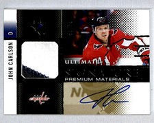 John Carlson 2024-25 UD Ultimate Material Signatures Auto Patch /35 #USM-JC