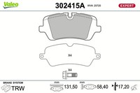 Bremsbelagsatz Scheibenbremse Expert Valeo 302415A FüR Landrover Range Rover 2 4