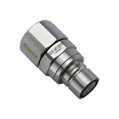Koolance QD3 Schnellverschluss gerade männlich auf 16/10mm - no-spill, silber
