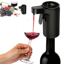 Electric Wine Aerator Pourer, Wine Dispenser, Self-Clean  LED Touch Screen, ...