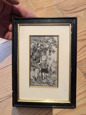 Tableau en soie tissée, Jeanne d'Arc, Jehanne d'arc, NF Neyret Frères. bergère