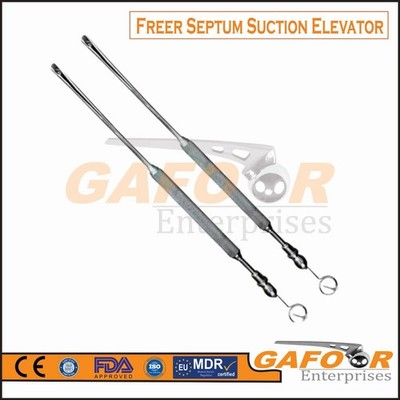 Freer Septum Periosteal Elevator with Suction 8'' - 2 Pcs High Quality