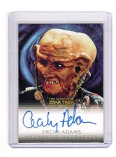 2003 STAR TREK COMPLETE DEEP SPACE CECILY ADAMS #A19 AUTOGRAPH 1958-2004 ISHKA