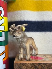 Vintage 1960s Renny Steiff 7" Reindeer with Original Button on Ear