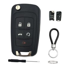 Key Fob Case for 2011-2017 Chevy Cruze Camaro Impala Equinox GMC 5 Button