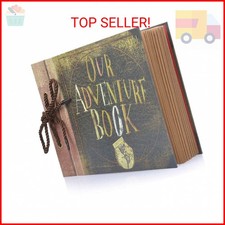 Scrapbook Photo Album Our Adventure Book - DIY Handmade Album Scrapbook Movie Up