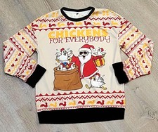 Ugly Christmas Sweater Chickens for Everybody Unisex S