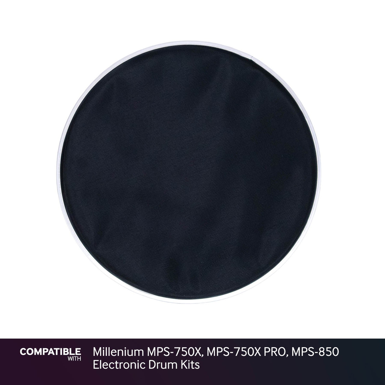 Black 10" Mesh Drum Head for Millenium MPS-750X, MPS-750X PRO, MPS-850 Electroni