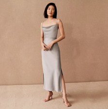 Anthropologie BHLDN Sachin & Babi Cali Satin Midi Dress in Mint Green Size: 0