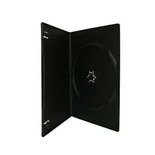 7mm Slim Black Single CD/DVD Case 50 Pieces Pack.