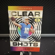 Panini 2021 Illusions Clear Shots Justin Herbert CS-1 Chargers NFL Football