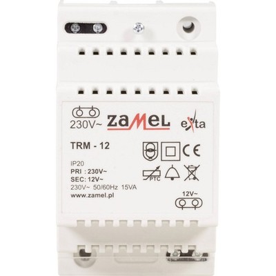 Bell Zamel TRM-358 3/5/8V AC 5A Protected TH-35 Transformer for DIN Track