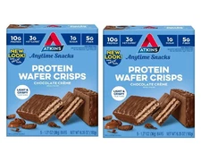 Atkins Chocolate Crème Protein  4g Net Carb, 1g Sugar, High inKeto, 5CT 2 Pack