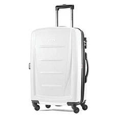 SAMSONITE WINFIELD 2 HARDSIDE EXPANDABLE LUGGAGE SPINNER WHEELS- BRUSHED WHITE
