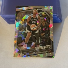 2025 Panini Prizm WNBA Cracked Ice Prizm 🏀 Jewell Loyd #57 🏀 Aces