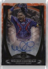 2019 Topps Tribute Iconic Perspectives Orange 5/25 Willson Contreras Auto k8v