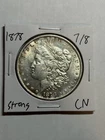 1878 7/8TF STRONG MORGAN SILVER DOLLAR UNC TOUGH VARIETY