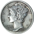1921-P Mercury Dime Nice XF Details Key Date Nice Eye Appeal Strong Strike