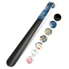 16.5 Inch Long Handle Shoe Horn for Seniors Men Women Kids, Metal Shoe Horns ...