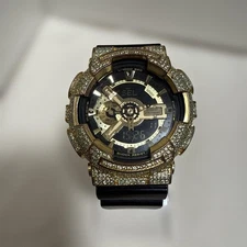 Casio G-Shock GA-110BG Digital Watch Gold Black Shock Resistant LadiesUnisex