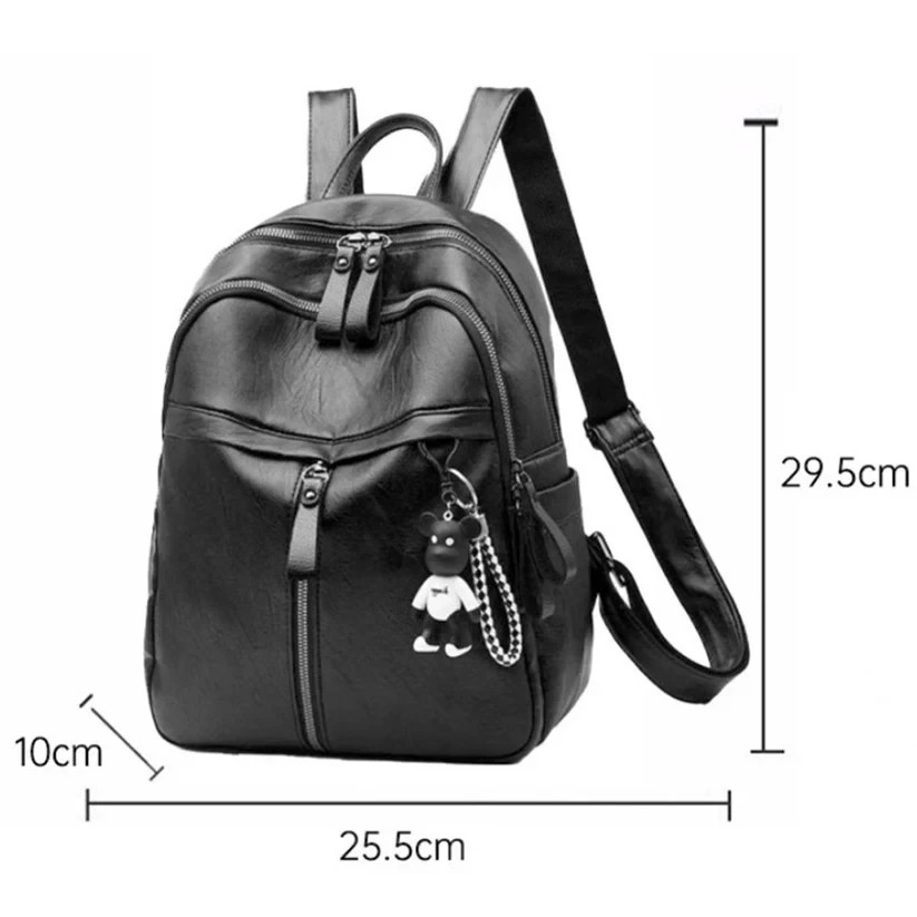 Luxury Waterproof Women&rsquo;s Leather Rucksack Daypack