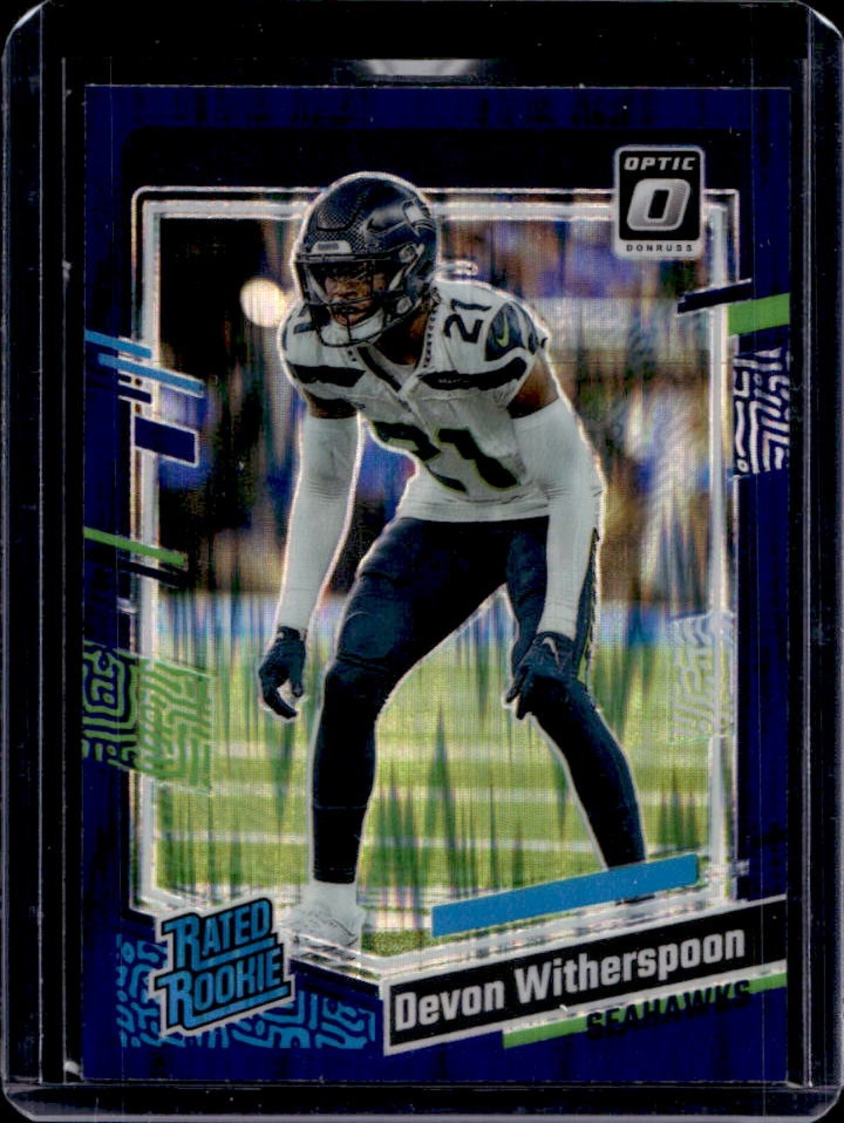 2023 Donruss Optic Devon Witherspoon Purple Shock Prizm Rated Rookie #292