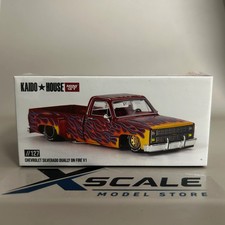 Mini GT Kaido House 1/64 Chevrolet Silverado Dually on Fire V1