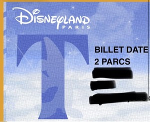 Billet Disneyland Paris 2 parcs