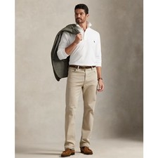 EUC POLO RALPH LAUREN Varick Slim Straight Stretch Sateen Surplus Khaki 32X30