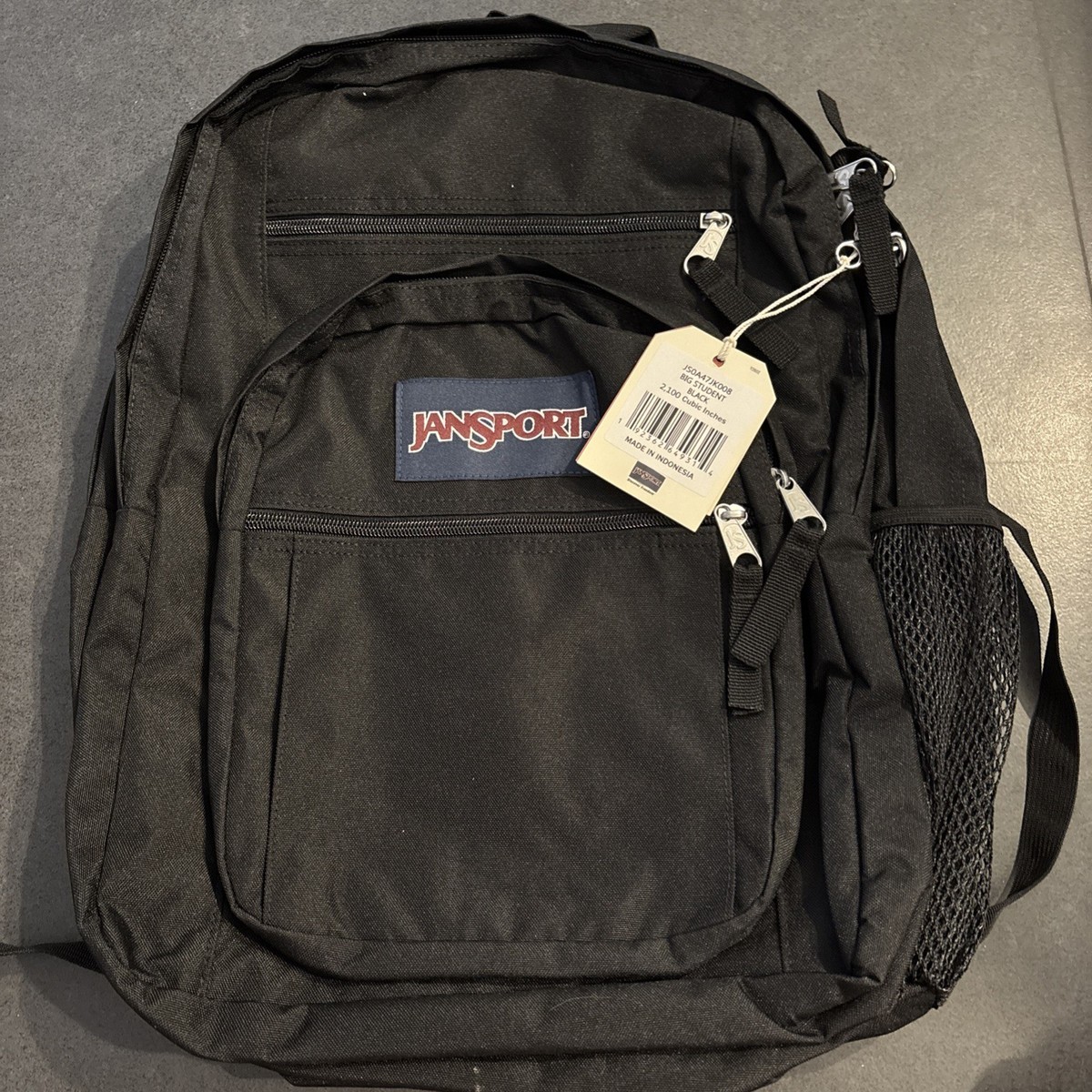 JanSport Big Student Backpack Black XL 17.5"Laptop 15"Water Resistant  School Bag | eBay