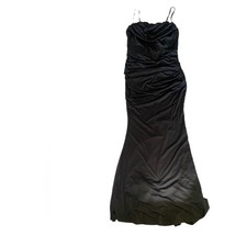 Black Maxi Dress Womens Size Large Stretch Bodycon Party Wedding Guest NWOT