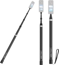118"/3.0m Invisible Selfie Stick Carbon Fiber, 9.8ft Extended Super Long Pole...
